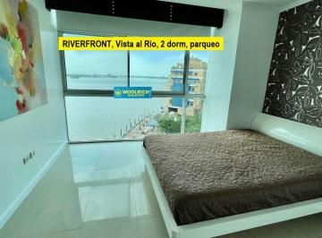 Departamento de 2 habitaciones, Guayaquil · Riverfront, Vendo Departamento Vista Al Rio, 2 Dorm, Parqueo