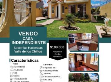 Casa de 4 habitaciones, Quito · Venta Casa Independiente en Las Haciendas – Valle de Los Chillos