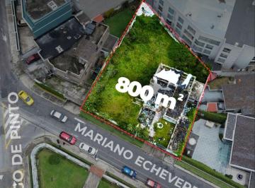 Terreno / Lote  Venta USD 480.000 · Terreno Para Desarrollo Inmobiliario | Quito Tenis | 800,80 m² | $480.000