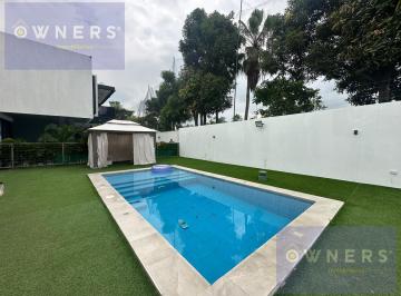 Casa · 500m² · 4 Habitaciones · 3 Estacionamientos · Venta Casa Amoblada Piscina 4 Dormt Isla Mocoli Samborondon (Jlr)
