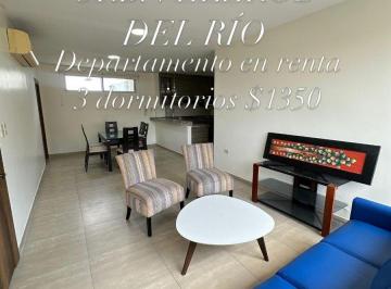 Departamento de 3 habitaciones, Guayaquil · 6898. Urb. Veleros del Río - Samborondon, Alquilo Departamento Amoblado 3 Dorm. $1350.