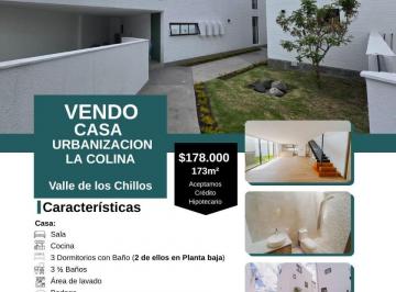 Casa de 3 habitaciones, Quito · Venta Casa Nueva Dorm. Planta Baja, en Urbanización La Colina – Sangolquí Valle de Los Chillos