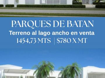 Departamento de 1 habitación, Guayaquil · Al Lago Ancho Terreno en Venta Urb. Parques de Batan