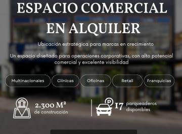Local comercial · 2300m² · 17 Estacionamientos - Helen Chanaluisa · Espacio Comercial en Cumbayá