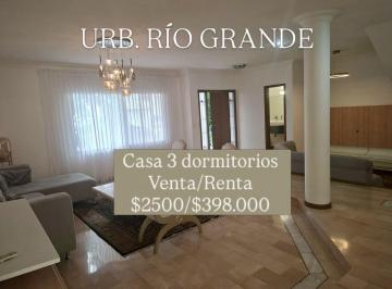 Casa de 4 habitaciones, Guayaquil · 6978. Urb. Río Grande - Samborondon, Vendo o Alquilo Casa Amoblada 4 Dorm. $2500/$398.000.