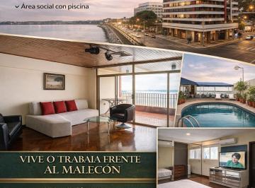 Suite de 2 habitaciones, Guayaquil · Departamento Amoblado con Vista Al Río Guayas | Balcón, Parqueo y Rooftop | Edificio Rocamar
