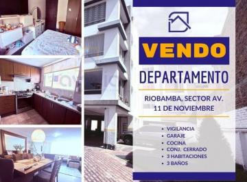 Departamento de 3 habitaciones, Riobamba · Departamento en Venta Al Norte de Riobamba, 3 Dorm.