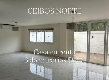 Casa de 3 habitaciones, Guayaquil · 7030. Ceibos Norte - Alquilo Casa 3 Dorm. $1100.