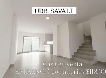 Casa de 4 habitaciones, Daule · 7031. Urb. Savali - Via a Salitre, Vendo Casa de Estreno 4 Dorm. $118.000.