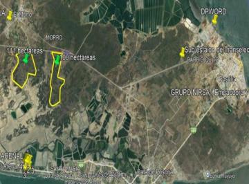 Terreno / Lote , Playas · Venta 111 Ha en La Vía Puerto El Morro - Al Puerto de Aguas Profundas de Posorja de Posorja