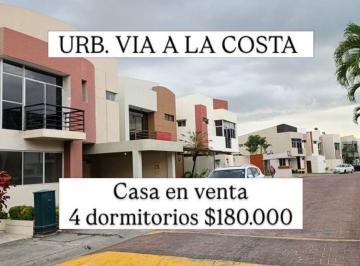 Casa de 4 habitaciones, Guayaquil · 7058. Via a La Costa, Vendo Casa 4 Dorm. $180,000.
