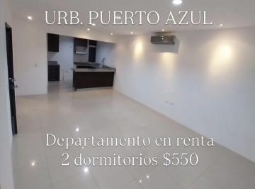 Departamento de 2 habitaciones, Guayaquil · 7087. Urb. Puerto Azul - Via a La Costa Km9, Alquilo Departamento 2 Dorm. $550.