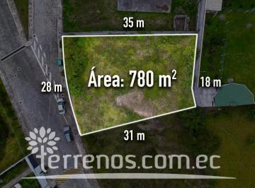 Terreno / Lote · 780m² · Terreno en Venta 780 m², Urb. Prados del Rio Sangolquí