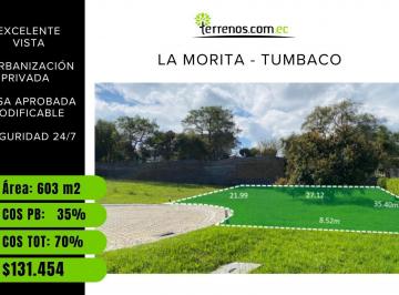 Terreno / Lote · 603m² · Terreno de 603 m² de Venta La Urb. Vista Sol en La Morita, Tumbaco