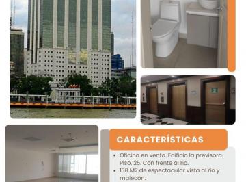 Oficina comercial , Guayaquil · Oficina Comercial de 180 m² en Venta en Centro de Guayaquil, Edificio La Previsora Piso 25