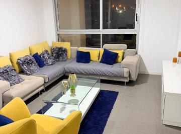 Departamento · 105m² · 2 Habitaciones · 1 Estacionamiento · Se Vende Dpto de 2 Habitaciones Full Amoblado en Puerto Santa Ana, Edificio Spazio