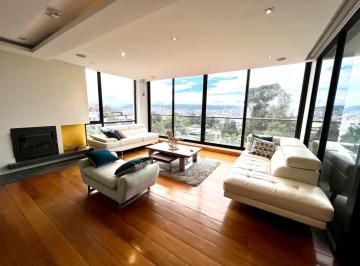 Departamento · 290m² · 3 Habitaciones · 4 Estacionamientos · Mv - Sector Quito Tenis en Renta Espectacular Penthouse Amoblado de Lujo con Terraza Propia