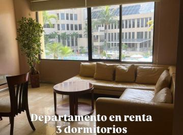 Departamento de 3 habitaciones, Guayaquil · 7194. Hilton Colón, Alquilo Lindo Departamento, 3 Dorm. Amoblado $2000