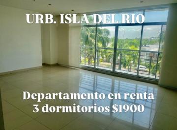 Departamento de 3 habitaciones, Guayaquil · 7204. Urb. Isla del Río - Mocoli, Alquilo Departamento 3 Dorm. $1900.