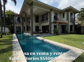 Casa de 5 habitaciones, Guayaquil · 7224.urb. La Puntilla - Samborondon Km1, Vendo o Alquilo Casa 5 Dorm. $890.000/$4500.