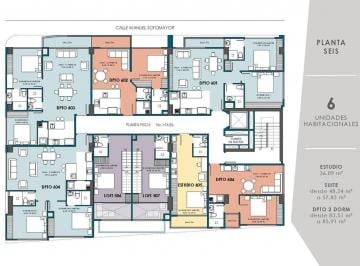 Departamento · 45m² · 1 Habitación · 1 Estacionamiento · Hermosa Suite con Balcón en Bellavista