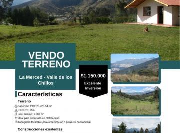 Terreno / Lote , Quito · Terreno en Venta – La Merced, Valle de Los Chillos | 28.729 m² | Ideal Para Proyecto Inmobiliario
