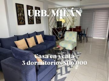 Casa de 3 habitaciones, Daule · 7284. Urb. Milán - Via Salitre, Vendo Casa 3 Dorm. $116.000.