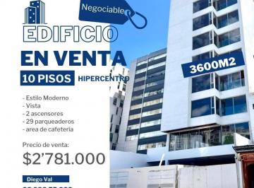 Edificio-Hotel-Fabrica · 3600m² · 29 Estacionamientos · Edificio La Carolina 3600 m², Actual, 10 Pisos, Hipercentro de Quito