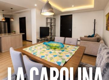 Departamento · 130m² · 1 Estacionamiento · Departamento Amoblado 100%, La Carolina, Quicentro, 3 Dorm.