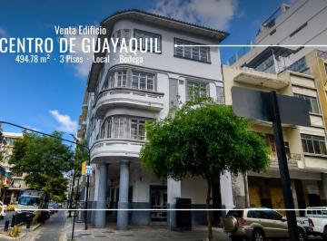 Edificio-Hotel-Fabrica de 1 habitación, Guayaquil · Edificio Esquinero Venta Centro Guayaquil | 494,78 m² Construcción | $190,000