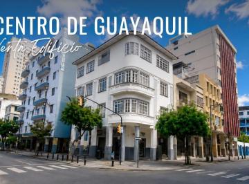 Edificio-Hotel-Fabrica de 1 habitación, Guayaquil · Venta Edificio Comercial Esquinero en Centro de Guayaquil | 494,78 m² de Construcción