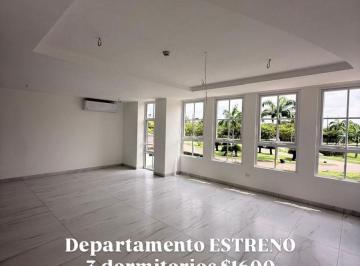 Departamento de 3 habitaciones, Guayaquil · 7310. Urb. Vistalagos - Samborondon, Alquilo Departamento Estreno 3 Dorm. $1600.