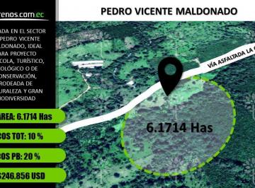 Terreno / Lote · 61714ha · Terreno de Venta en Pedro Vicente Maldonado 6.17 Ha