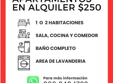 Departamento de 2 habitaciones, Salinas · Se Alquila Apartamento de 1 o 2 Dorm. en Salinas