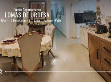 Departamento de 3 habitaciones, Guayaquil · Venta Departamento Lomas de Urdesa | 120 m² | Patio Privado | 3 Dorm. | $115.000