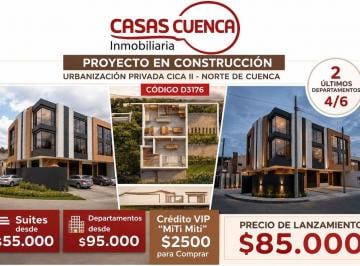 Departamento de 2 habitaciones, Cuenca · Moderno Departamento (Proyecto en Construcción)