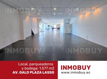 Local comercial , Quito · Rento Local con Parqueadero y Bodega 1.577 m² | Av Galo Plaza Lasso, Norte de Quito