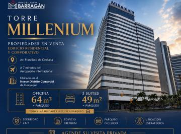 Oficina comercial , Guayaquil · Vendo Oficina a Estrenar Edificio Torres Millennium Junto Al Wtc