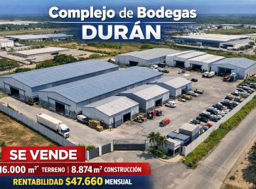 Bodega-Galpón , Durán · Venta Complejo de Bodegas T: 16.000 m² - C: 8.800 m² - Vía Durán Yaguachi