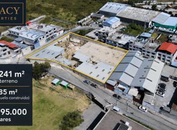 Bodega-Galpón , Quito · Fábrica de 2.241 m² con Subsuelo Ya Fundido.