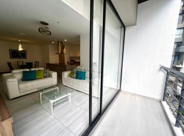 Departamento · 123m² · 3 Habitaciones · 1 Estacionamiento · Mv - Sector La Carolina en Renta Dpto Amoblado 3d 123 m² con Balcón y Linda Vista 22 m² Terraza