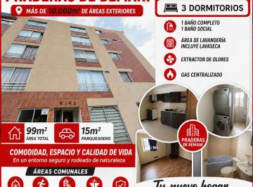 Departamento de 3 habitaciones, Cuenca · De Oportunidad Departamento Economico 3 Dorm. en Bemani (D3197)