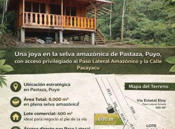 Terreno / Lote , Puyo · Se Vende Terreno Comercial Via Al Tene en Puyo Pastaza