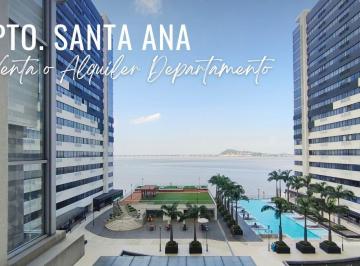 Departamento de 3 habitaciones, Guayaquil · ️ Puerto Santa Ana | Departamento Full Amoblado | 140 m² | Venta $325.000 | Alquiler $1.960