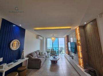 Departamento · 100m² · 3 Habitaciones · 1 Estacionamiento · Venta de Departamento Amoblado, Punta Blanca, Salida Al Mar, 3 Habitaciones. A. F