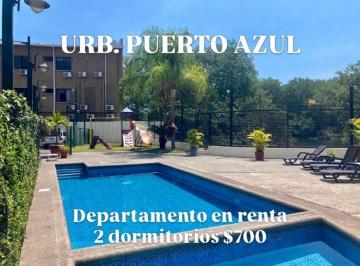 Departamento de 2 habitaciones, Guayaquil · 7394. Urb. Puerto Azul - Via a La Costa Km9, Alquilo Departamento 2 Dorm. $700.