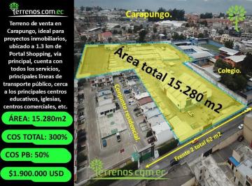 Terreno / Lote · 15280m² · Terreno de Venta en Carapungo 15.280 m², Ideal Proyectos Inmobiliarios, Cerca Portal Shopping