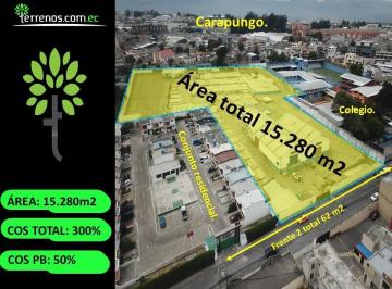 Terreno / Lote · 15280m² · Terreno de Venta en Carapungo 15.280 m², Ideal Proyectos Inmobiliarios, Cerca Portal Shopping