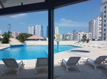 Departamento · 80m² · 2 Habitaciones · 1 Estacionamiento · Departamento Amoblado en Venta en Tonsupa | 2 Dorm. | Piscina, Balcón y Parqueadero