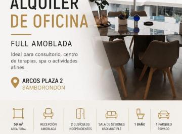 Oficina comercial , Guayaquil · Alquiler de Oficina Full Amoblada, Arcos Plaza 2, Km 1.5 Samborondon